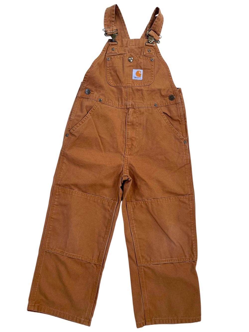 Carhartt Kids Brown Duck Bib Overalls Size 5